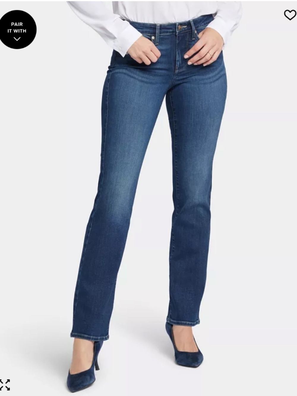 NYDJ Barbara Bootcut Jeans, Size 2